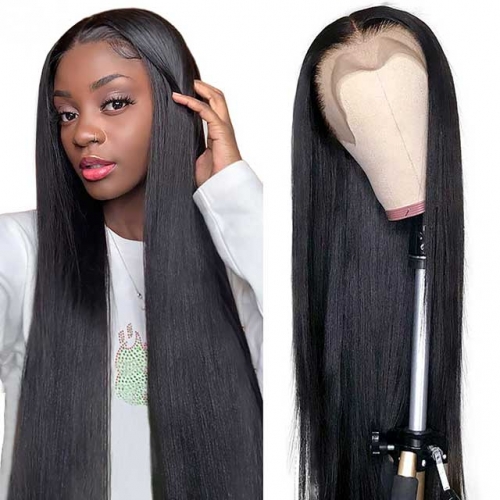 Straight Lace Front Human Hair Wigs With Baby Hair Remy Human Hair Lace Wigs Pre Plucked Natural Hairline Lace Front Wig For Black Women