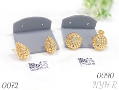 18K gold-plated brass openwork teardrop earrings 18K gold-plated brass openwork teardrop earrings