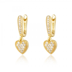 Heart-shaped pendant earrings for women's jewelry Heart-shaped pendant earrings for women's jewelry