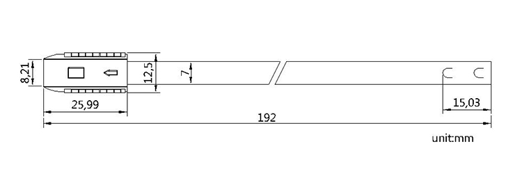 Lock distributors freight forwarder metal seal lock for medical box