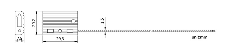 Tamper proof high security cable seal with good prices