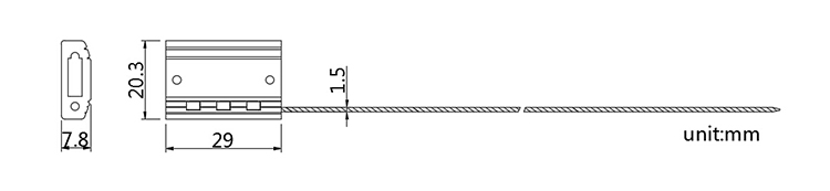 Container door high security cable seals