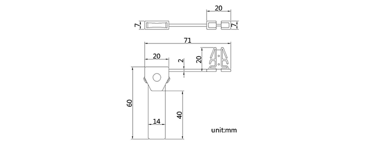 High quality tamper evident meter seal with bar wire