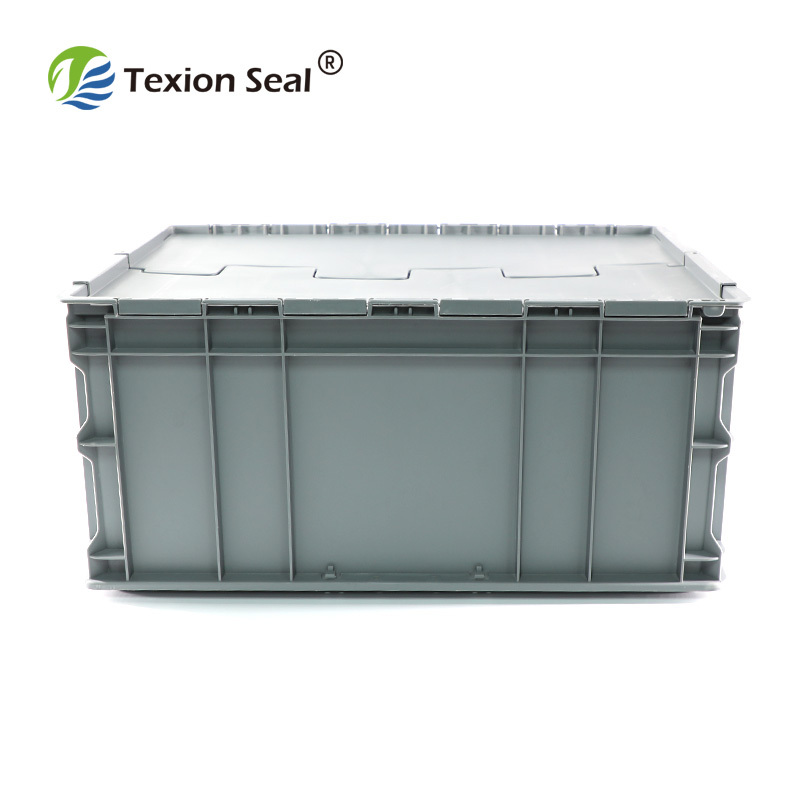 TXTB-008 plastic moving boxes warehouse plastic tote boxes with lids