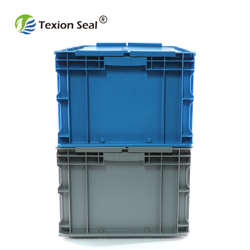 TXTB-008 plastic moving boxes warehouse plastic tote boxes with lids