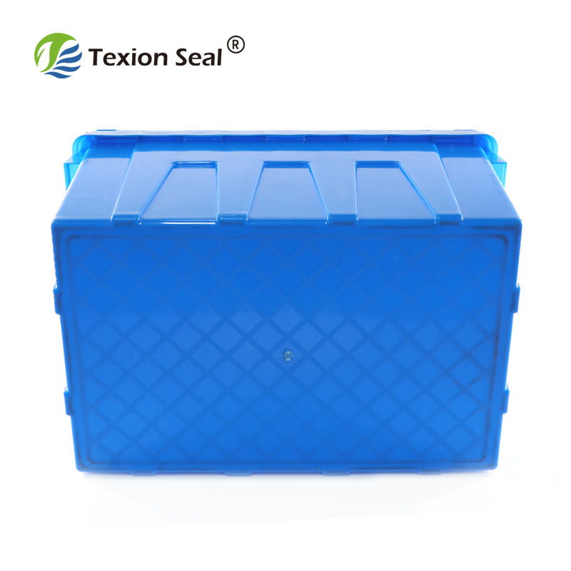 TXTB-006倉庫プラスチック収納ビン蓋付きプラスチックトートボックス
