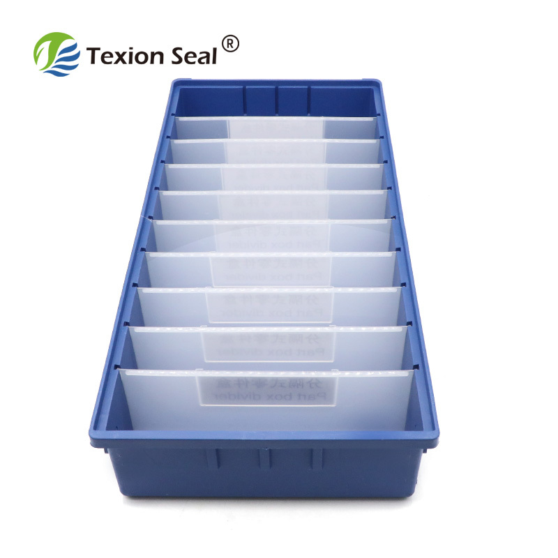 TXPB-011 de armazenamento pp caixa de peças de plástico prateleira de peças de reposição caixas de armazenamento de peças de plástico