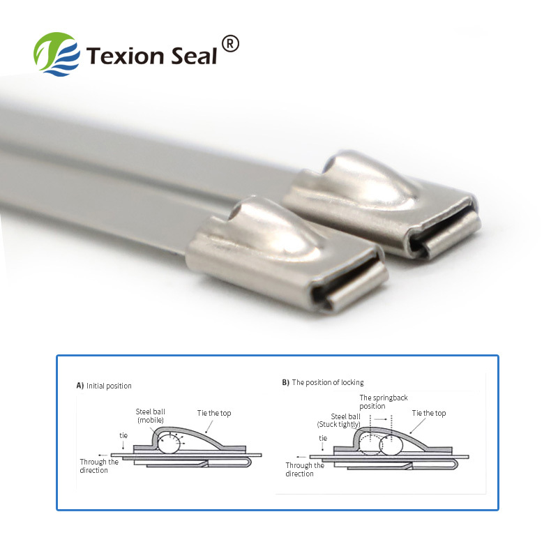 TXST005 cinta de cabo de aço inoxidável de 250 mm cinta de aço inoxidável
