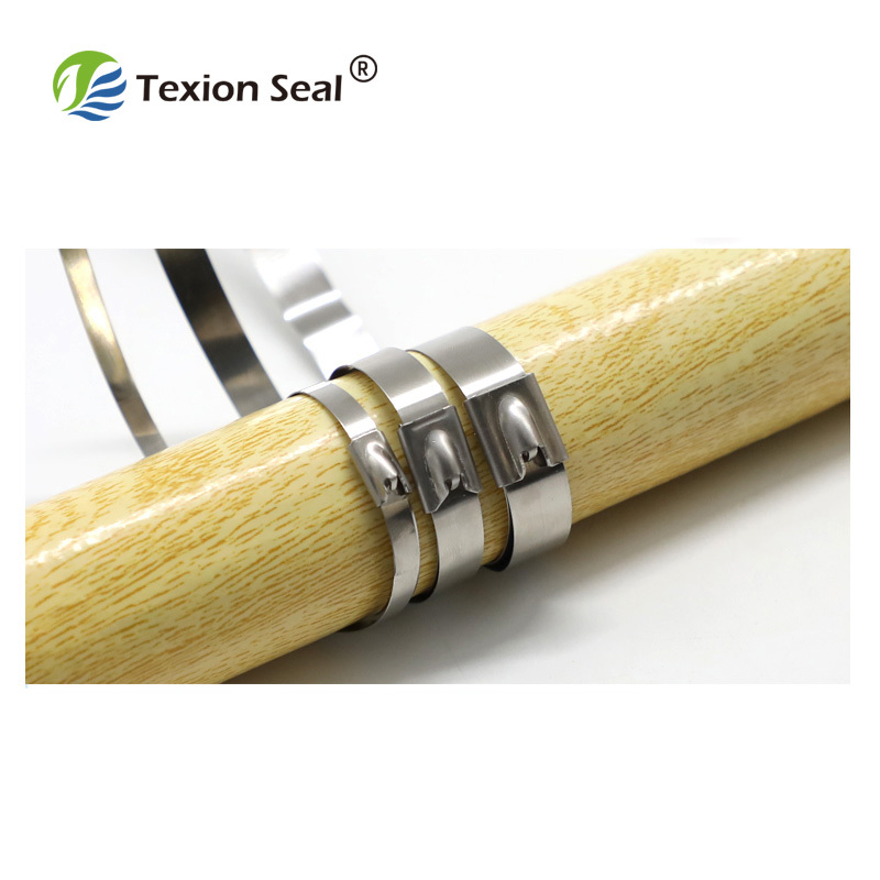 TXST001 laços de cabo de aço inoxidável 316 7,9mm como apertar os laços de cabo de aço inoxidável