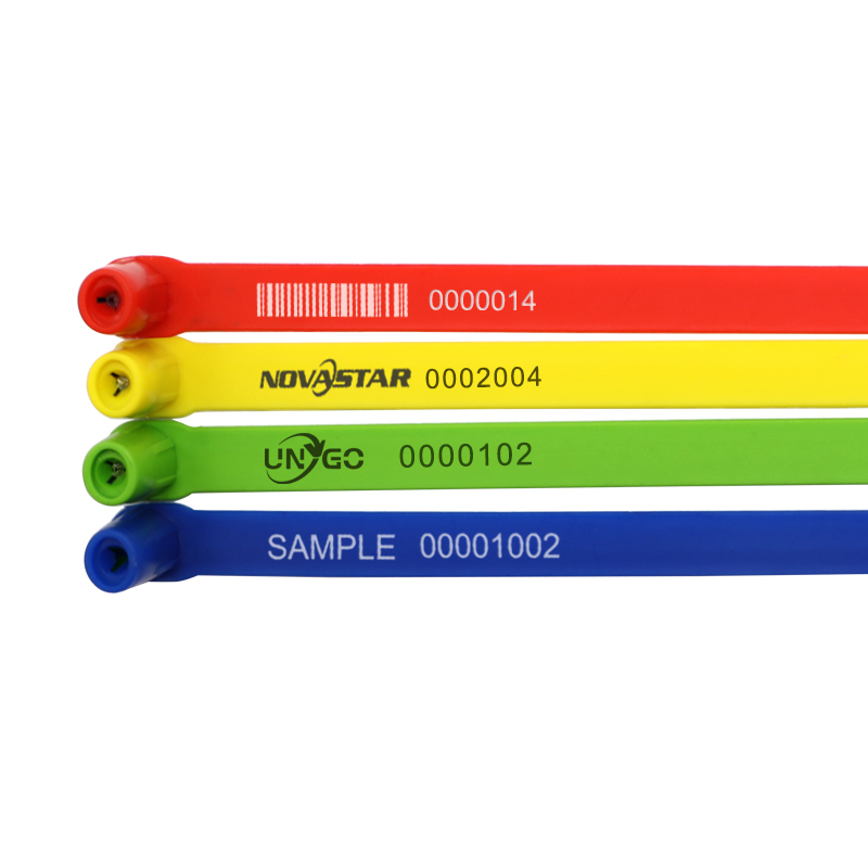 Plástico de alta calidad con logotipo de seguridad de alta calidad con sellos de alambre
