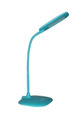 LED desk lamp,TL-0074,Bule,5W,400Lumen, touch&3 steps dimmable swtich