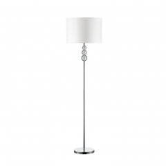 Chrome floor lamp