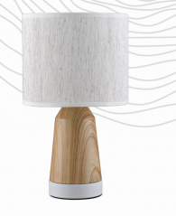 Wood desk lamp