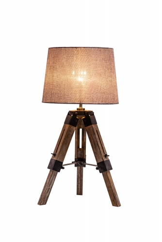 Wooden Table Lamp,TL-7103-OW,E27,Max.40W