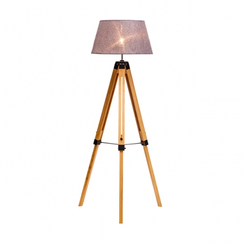 Wooden Floor lamp,FL-7102-GY,E27,Max.40W