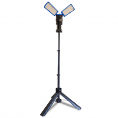 LED work light with telescoping tripod, 10000lm