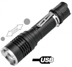 LED Rechargeable Flashlight, 300lm