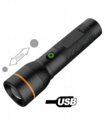 Rechargeable LED flashlight, 2000lm