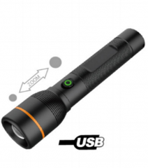 Rechargeable LED flashlight, 1000lm