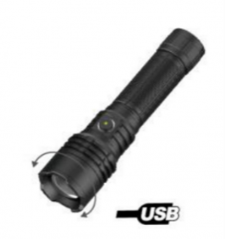 Rechargeable LED flashlight, 3000lm