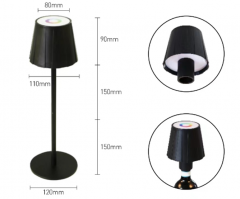 2 in 1 rechargeable table lamp, 150lm