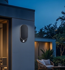 Solar sensing wall lamp, 560Lm