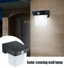 Solar sensing wall lamp, 190Lm