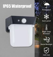 Solar sensing wall lamp, 190Lm