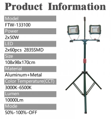 LED Work Light, 2*5000lm