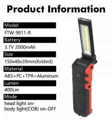 Rechargeable LED Work Light, 400Lm