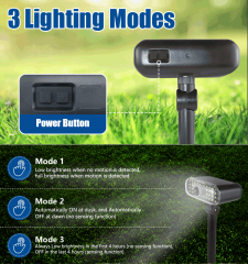 Solar sensing pathway light, 320Lm
