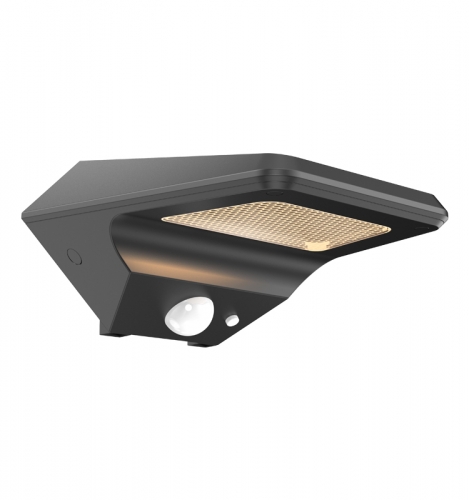 Solar sensing wall lamp, 103Lm