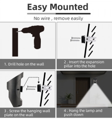 Solar sensing wall lamp, 150Lm
