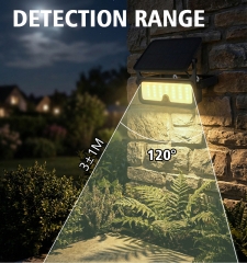 Solar sensing wall lamp, 800Lumen