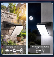 Solar sensing wall lamp, 1200Lm