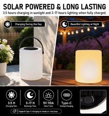 Solar hanging light