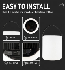 Solar hanging light