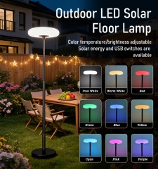 Solar floor light, RGB