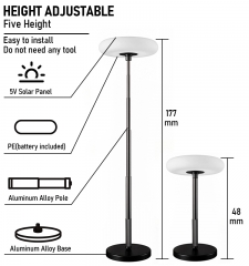 Solar floor light, RGB