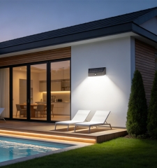 Solar sensing wall lamp, 500Lm