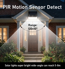 Solar sensing wall lamp, 300lm
