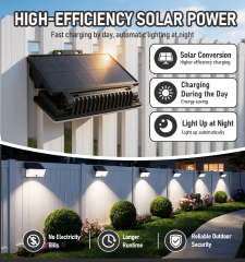 Solar sensing wall lamp, 1000Lumen