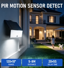 Solar sensing wall lamp, 1000Lumen