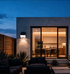Solar sensing wall lamp, 1000Lumen
