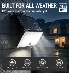 Solar sensing wall lamp, 1000Lumen