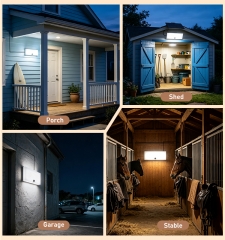 Solar sensing wall lamp, 1000Lumen