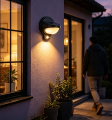 Solar sensing wall lamp, 25Lumen