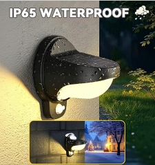 Solar sensing wall lamp, 25Lumen