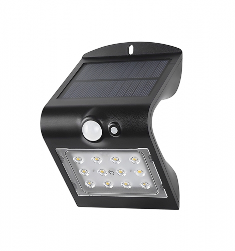 Solar sensing wall lamp, 200Lumen