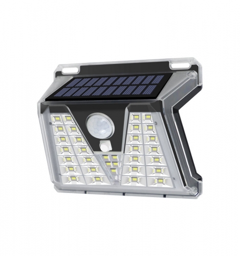 Solar sensing wall lamp, 136Lumen